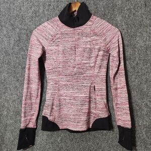 Lululemon Runderful 1/2 Zip– Space Dye Camo Berry Rumble Multi/Black 2